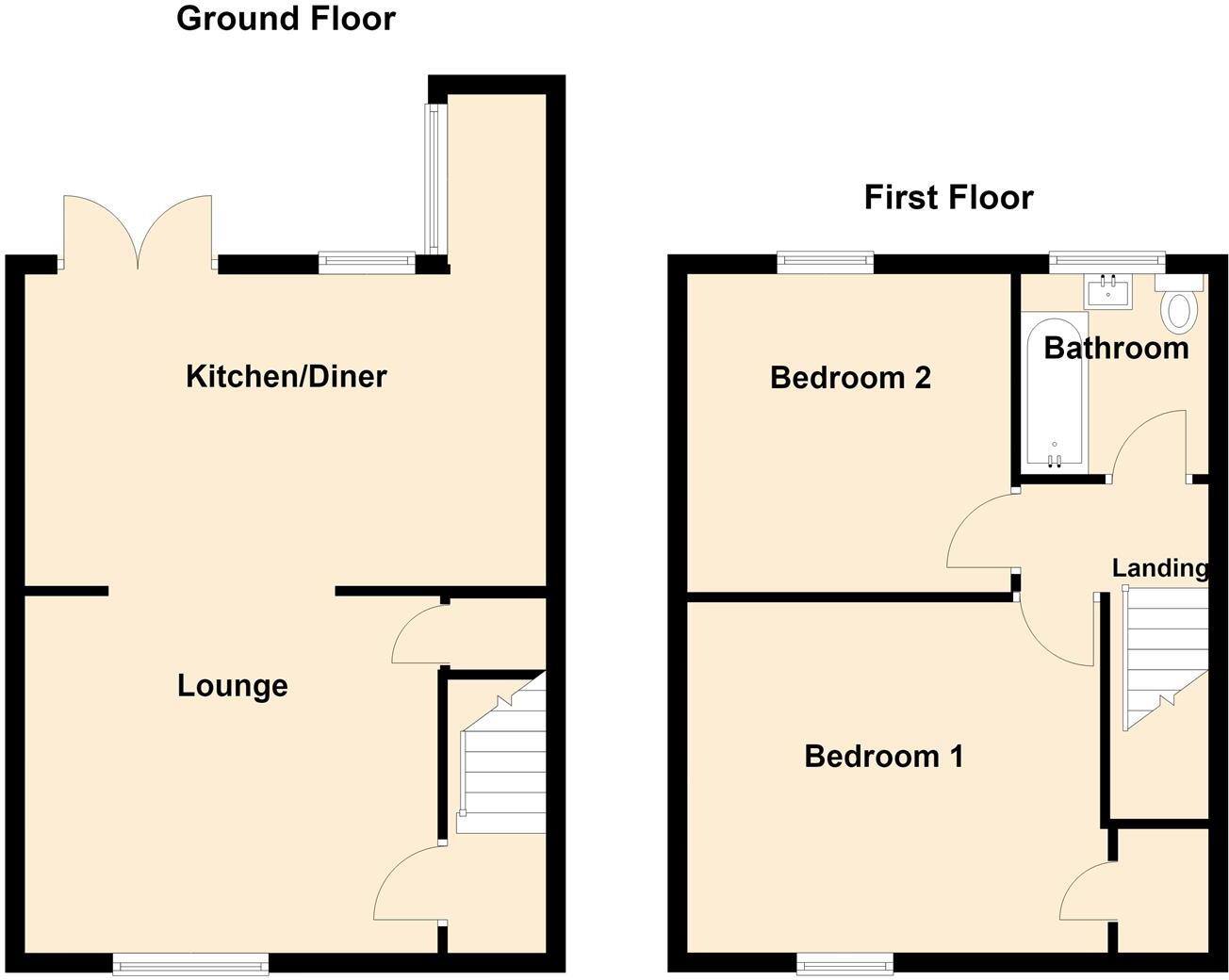 Avenue Terrace, Seaton Delaval, Whitley Bay floorplan