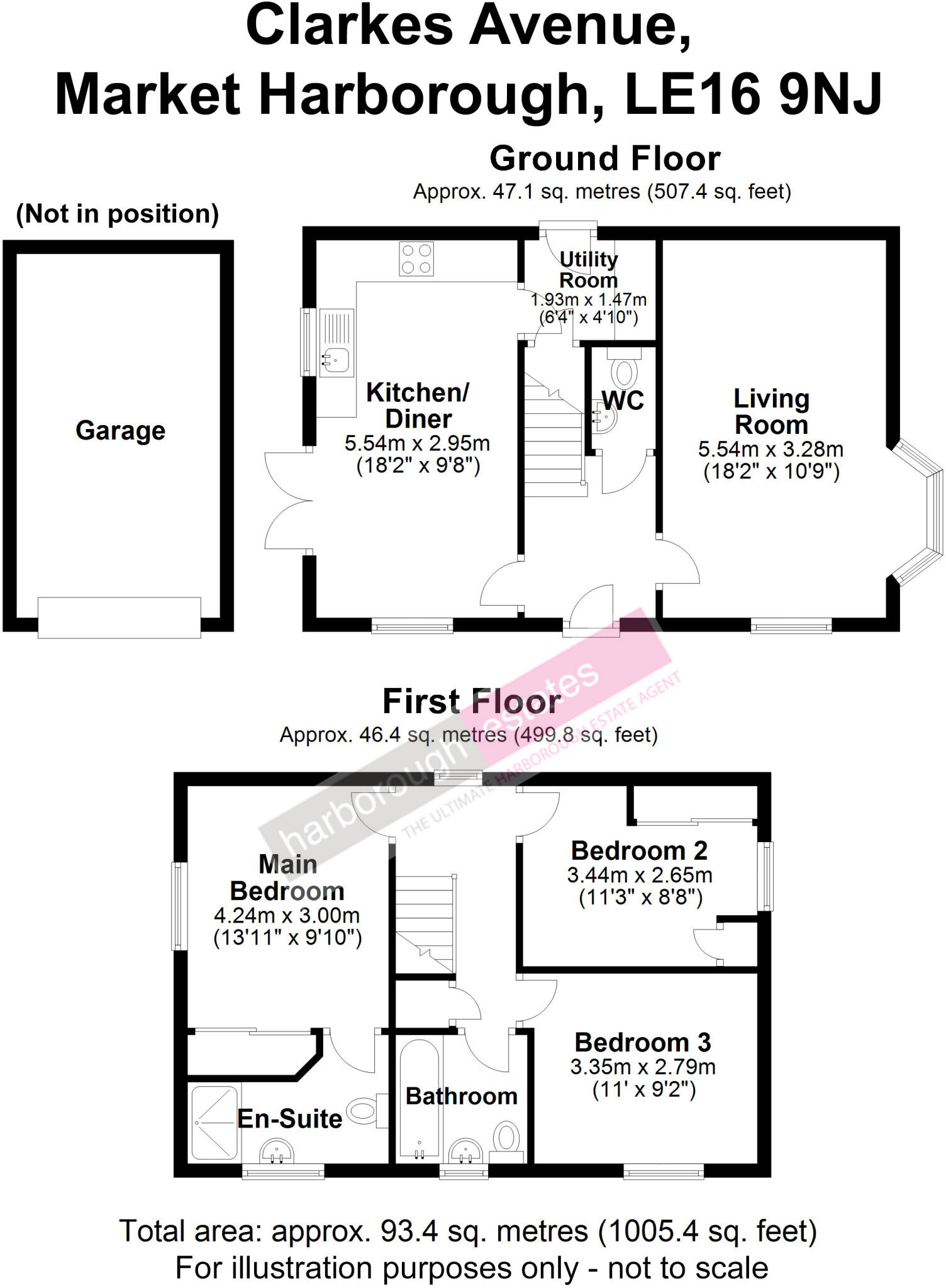 Clarkes Avenue, Market Harborough, Leicestershire floorplan