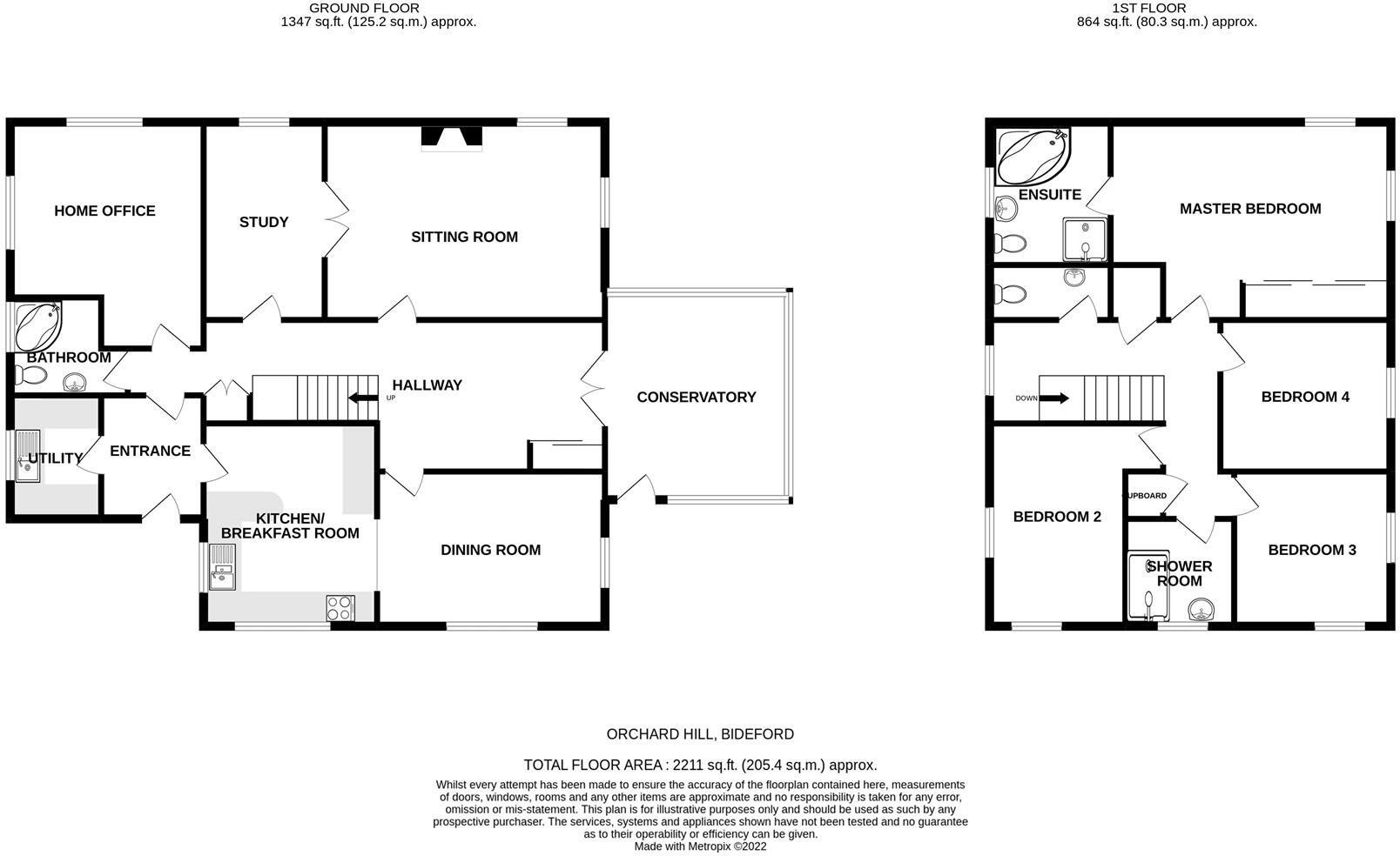 Orchard Hill, Bideford floorplan