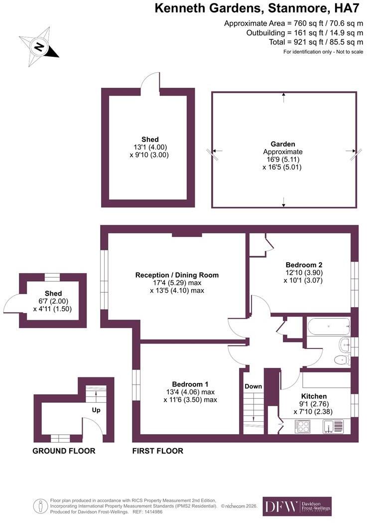Kenneth Gardens, Stanmore, HA7 floorplan