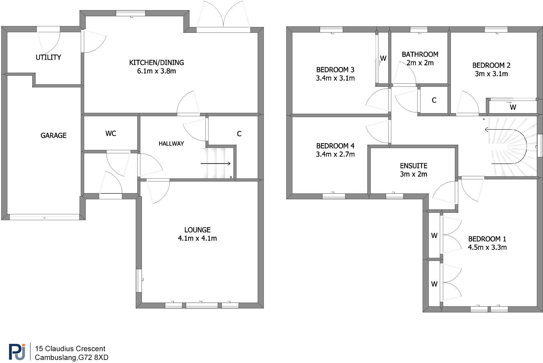 15 Claudius Crescent, Cambuslang, Glasgow, G72 floorplan