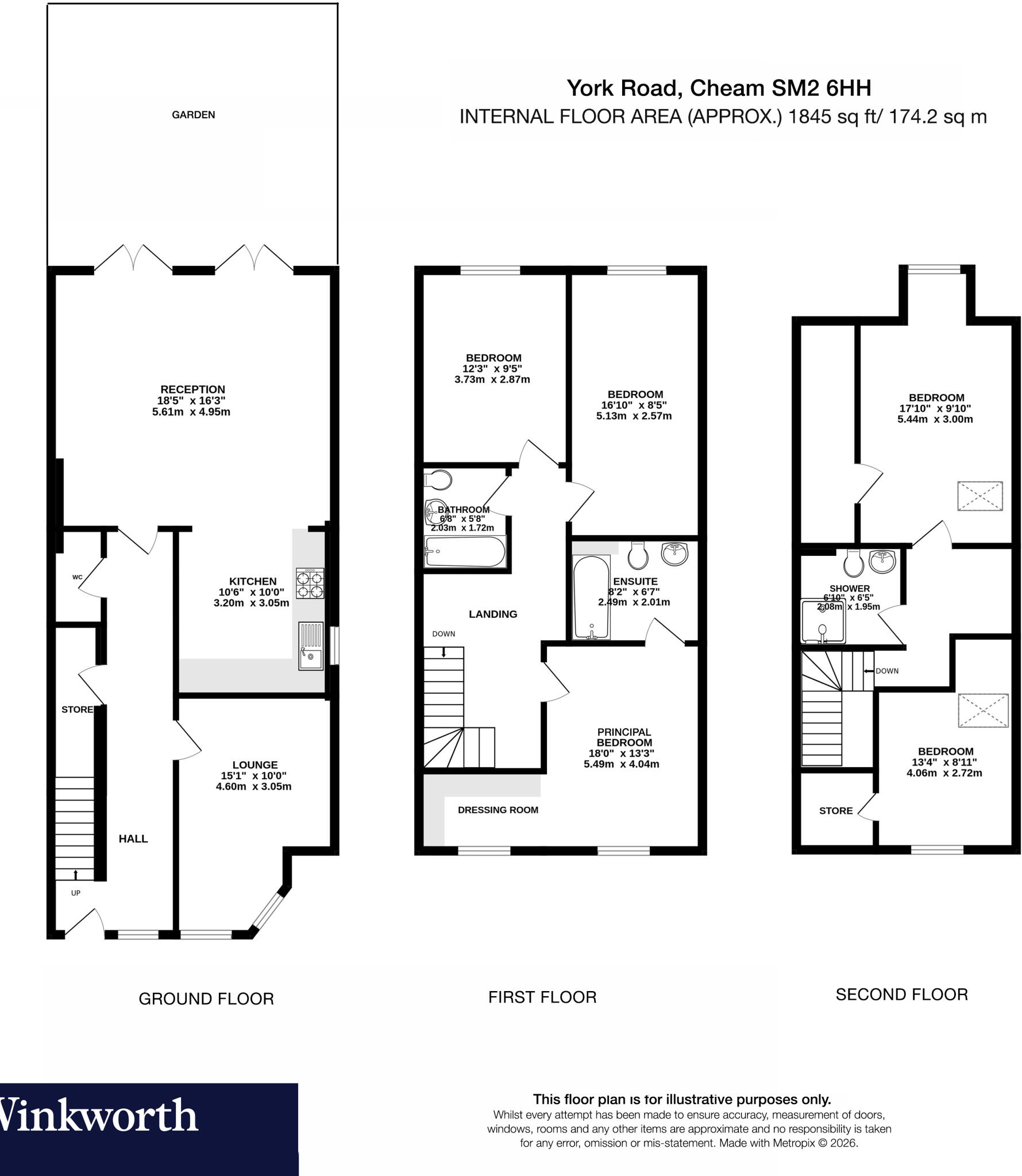 York Road, Cheam, Sutton, SM2 floorplan