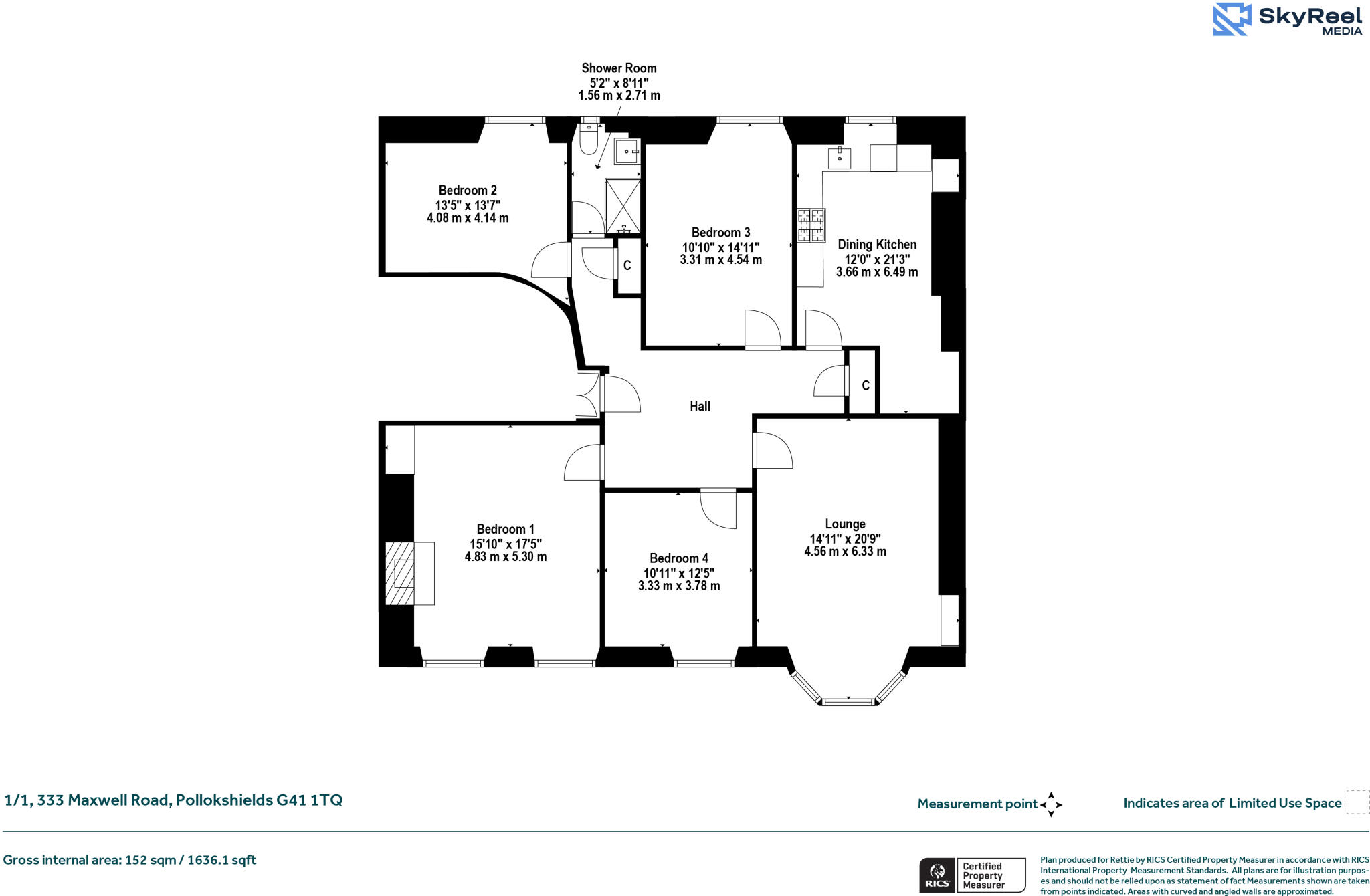 Maxwell Road, Pollokshields, Glasgow floorplan