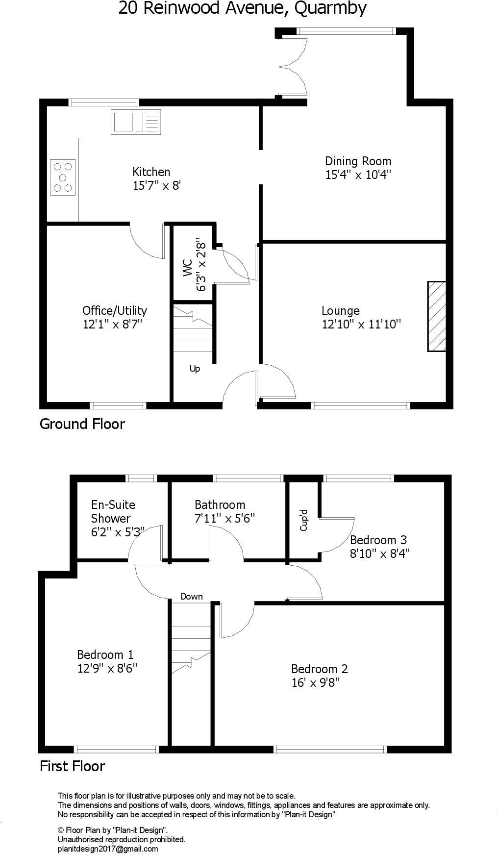 Reinwood Avenue, Quarmby, Huddersfield, HD3 floorplan