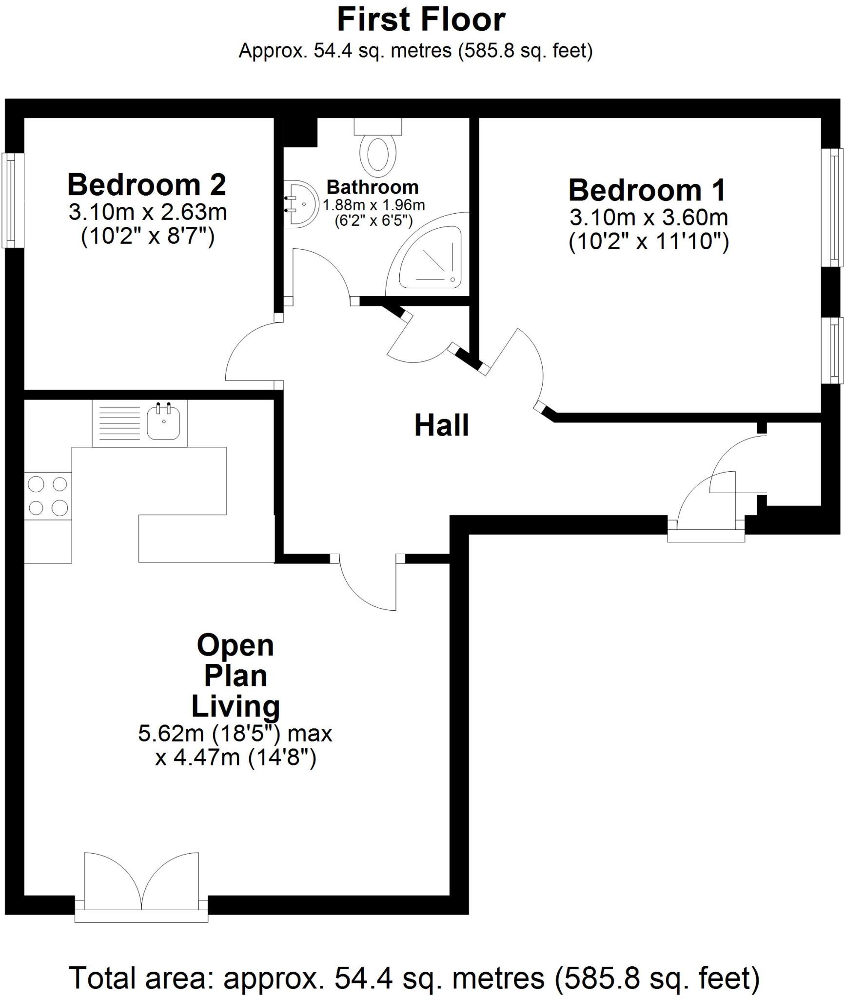 Newmans Close Hythe CT21 floorplan