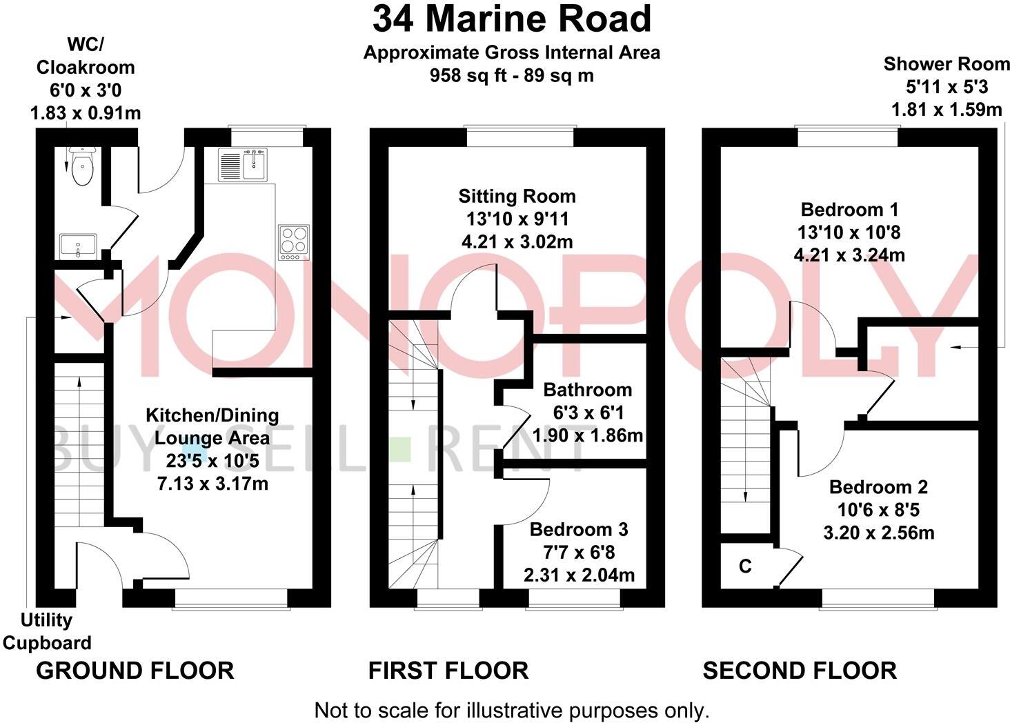 Marine Road, Barmouth floorplan