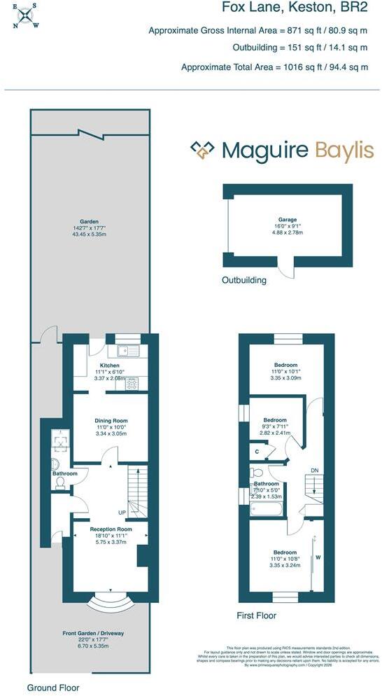 Fox Lane, Keston, BR2 floorplan