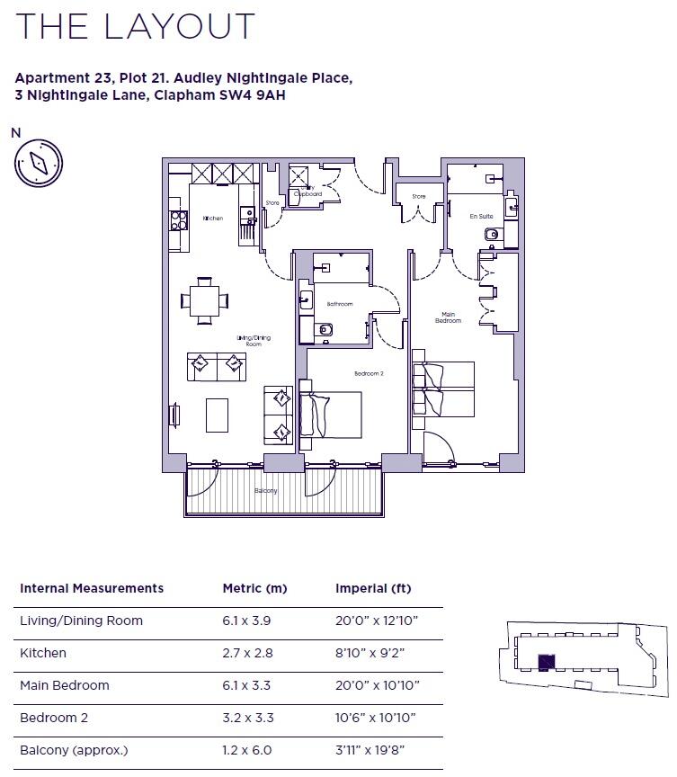 Nightingale Lane London SW4 floorplan