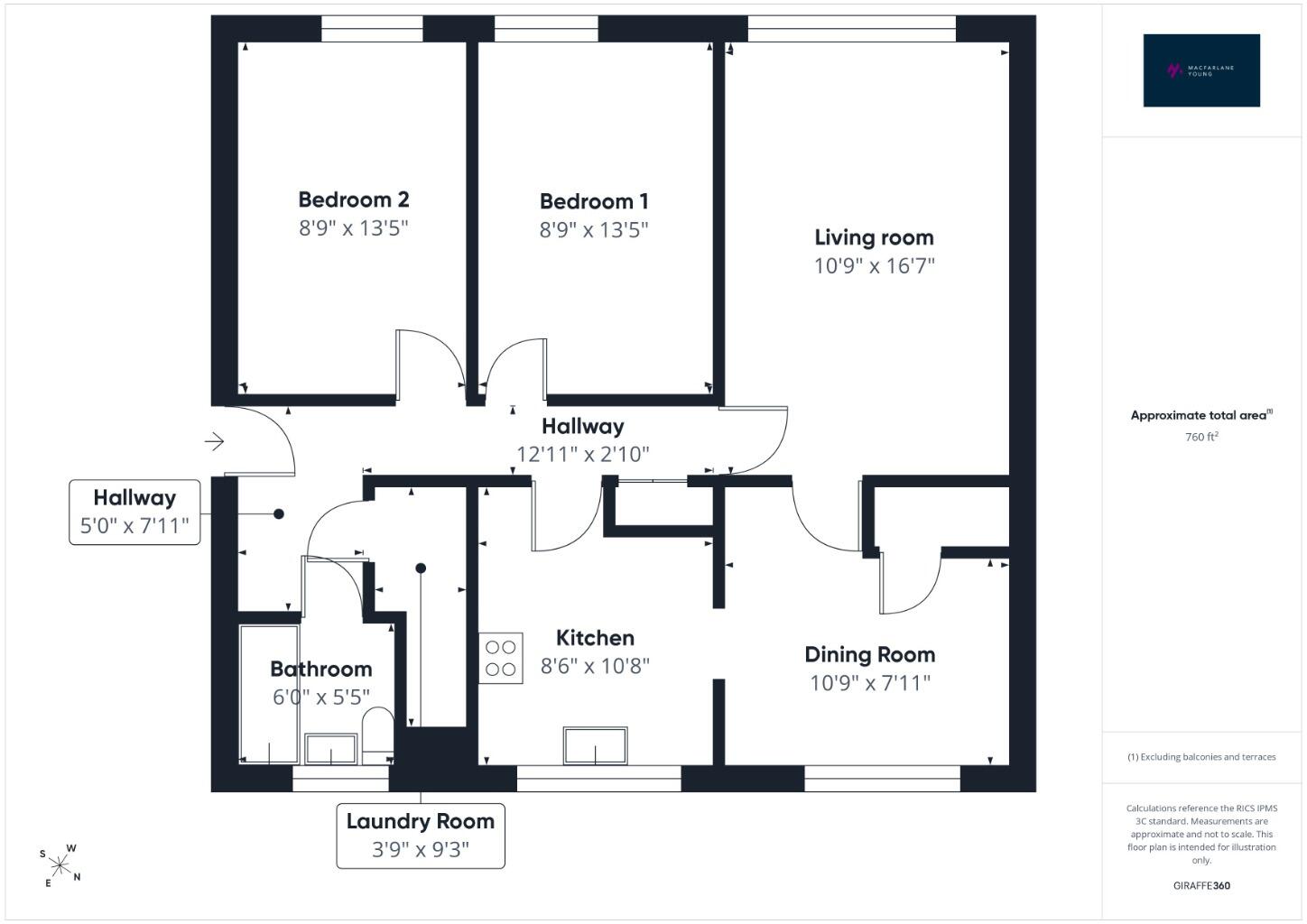 Hart Street, Linwood, PA3 floorplan