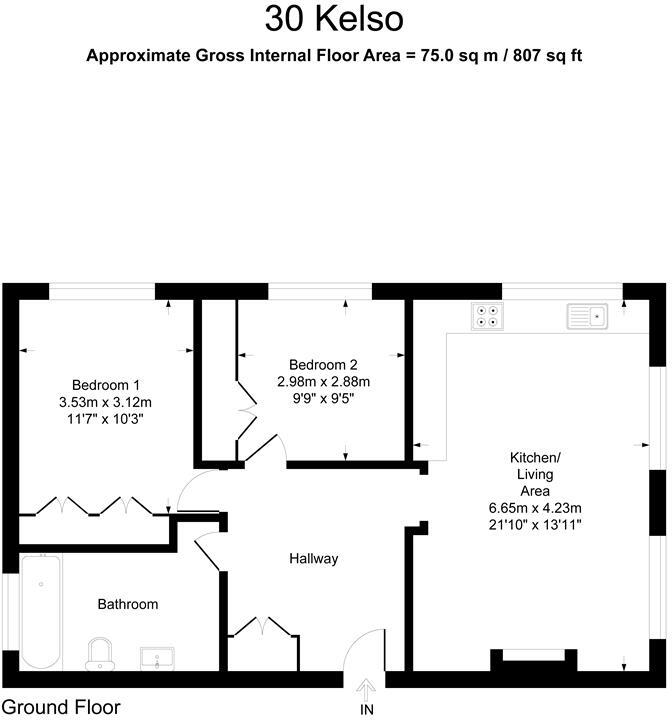 Kelso Close, Rayleigh floorplan