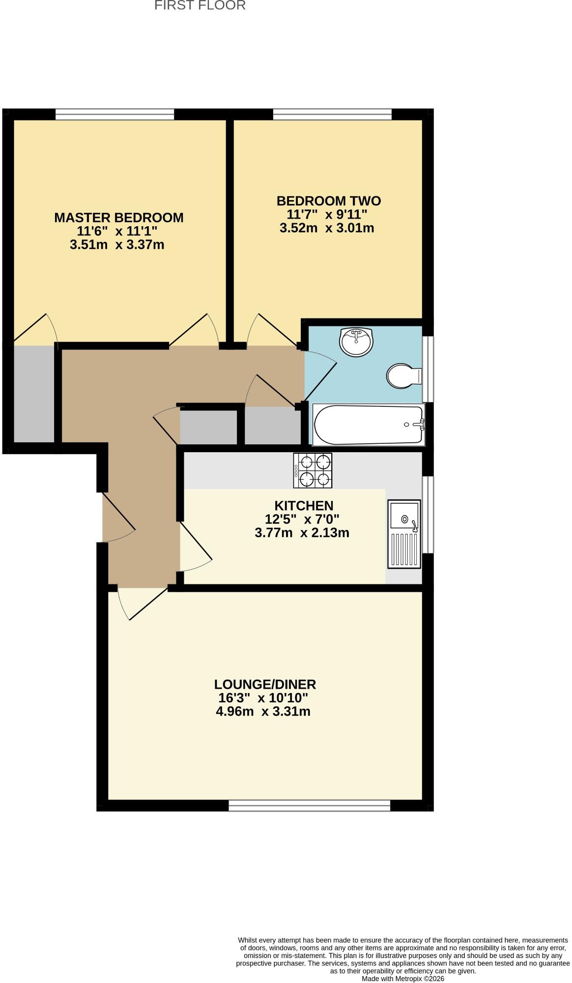 Bitterne Park! No Chain! Share Of Freehold! Garage! floorplan