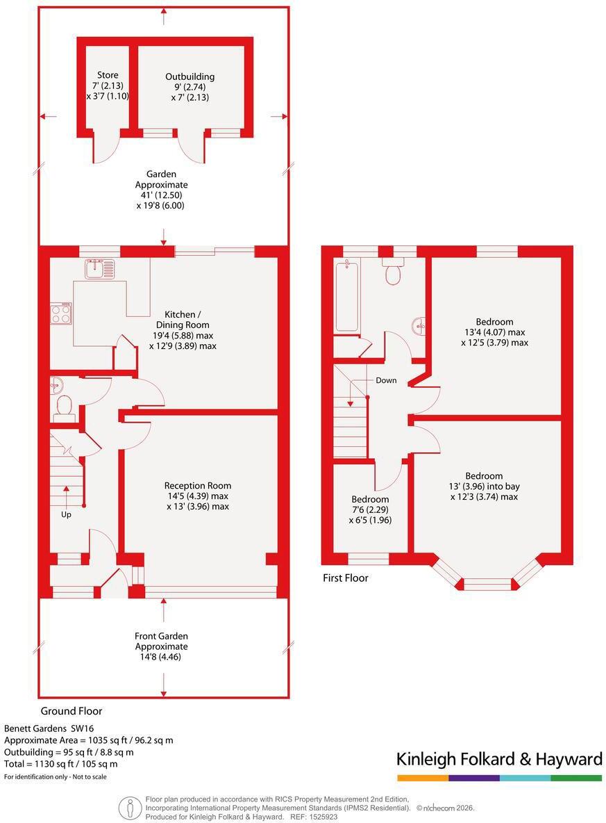Benett Gardens, Norbury, London, SW16 floorplan