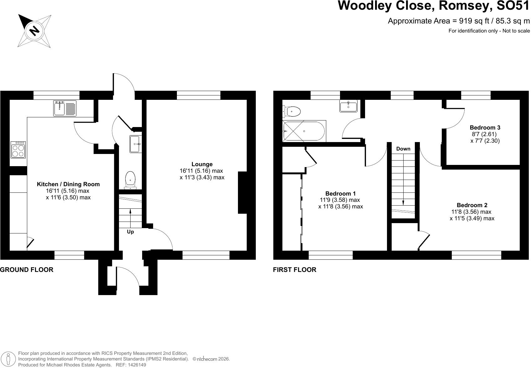 Woodley Close, Romsey, Hampshire floorplan
