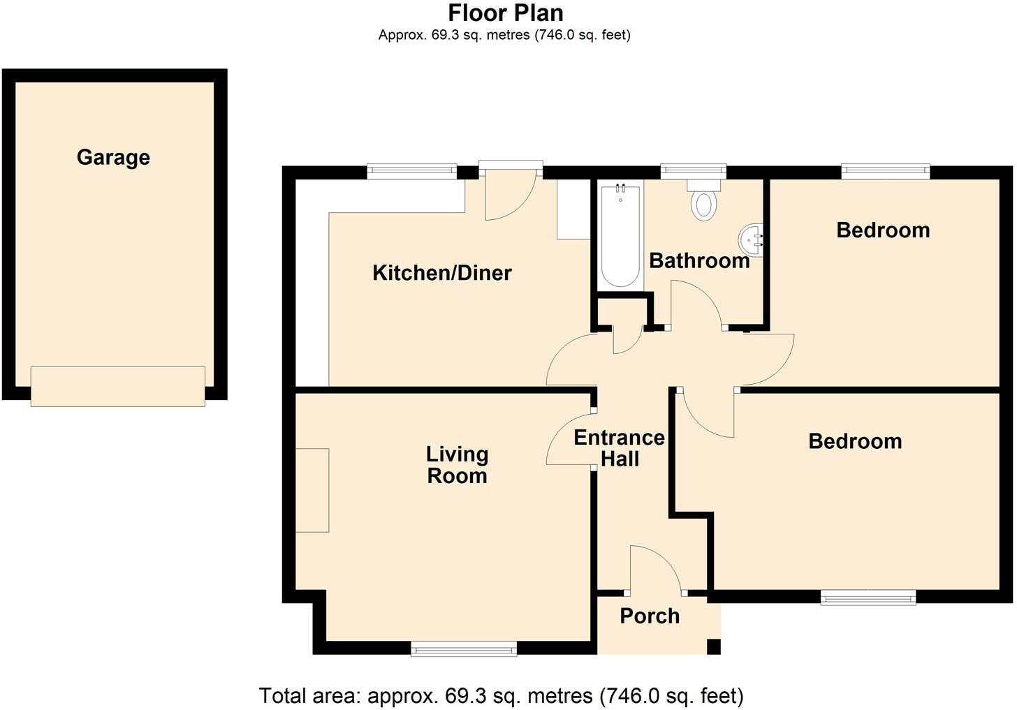 Swinburne Close, Balderton, Newark floorplan