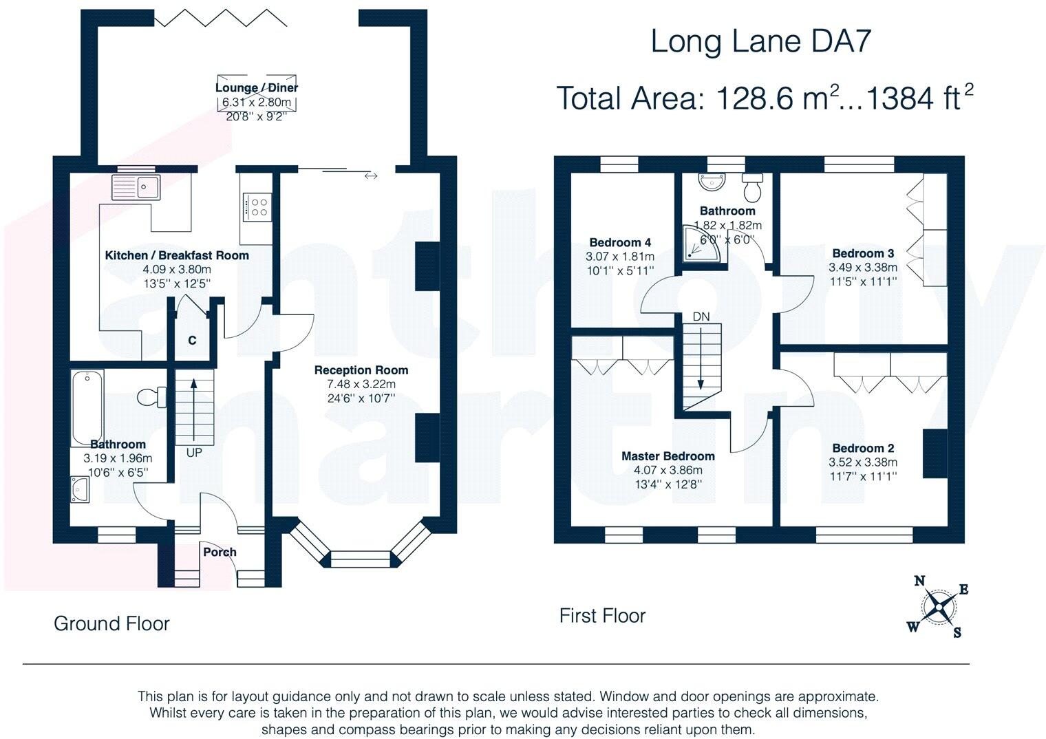 Long Lane, Bexleyheath, Kent, DA7 floorplan
