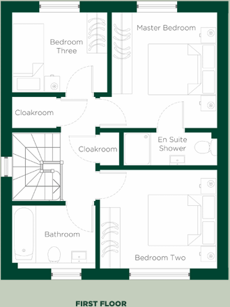 Plot 9, The Popular, Hayes Gardens, Little Clacton, CO16 9LD floorplan