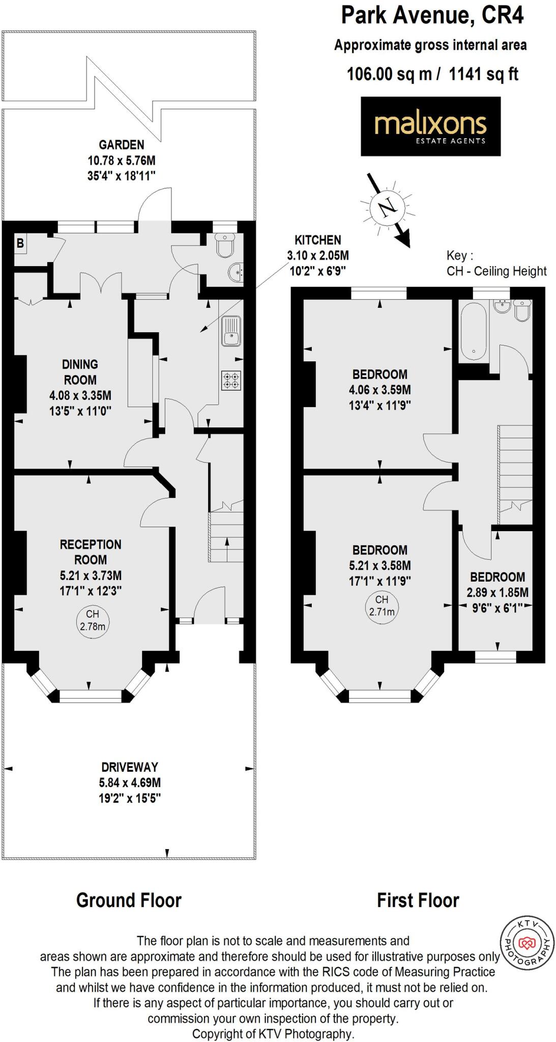 Park Avenue, Mitcham, CR4 floorplan