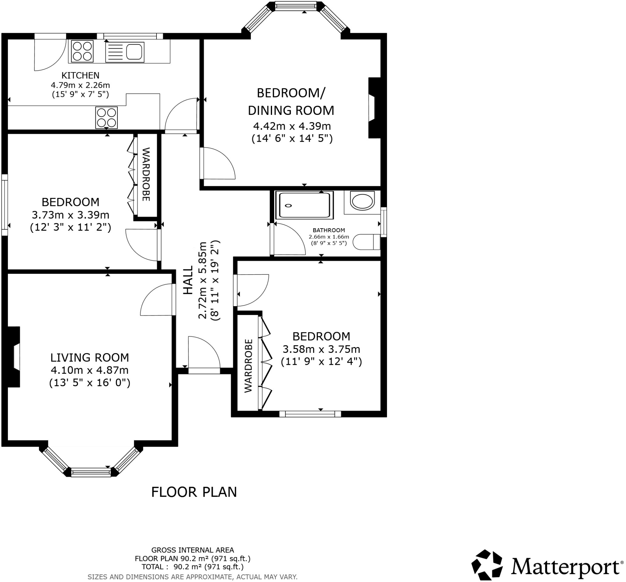 Gordon Road, Glasgow, G44 floorplan