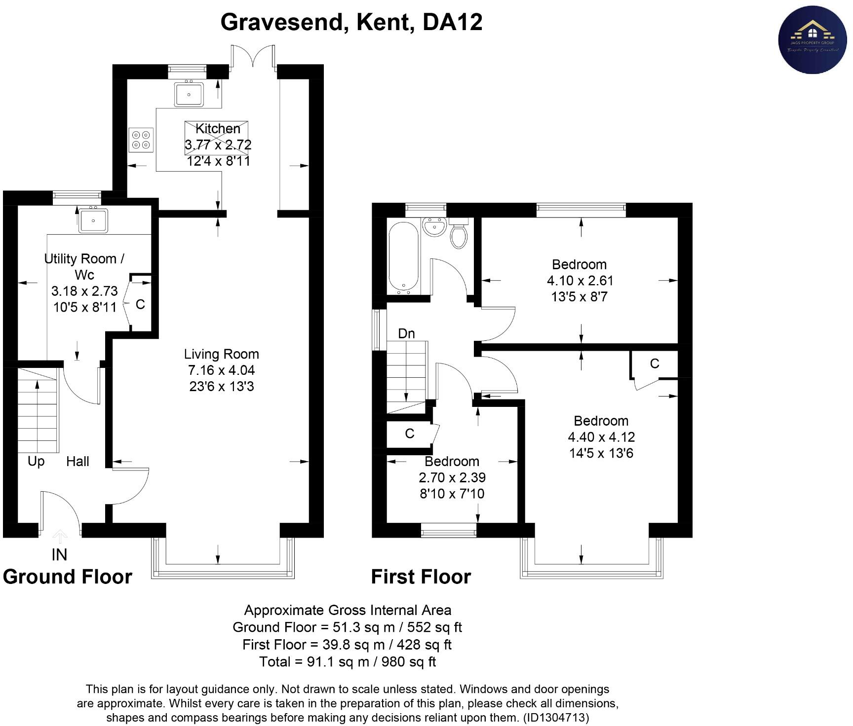 Leander Drive, Gravesend, Kent, DA12 floorplan