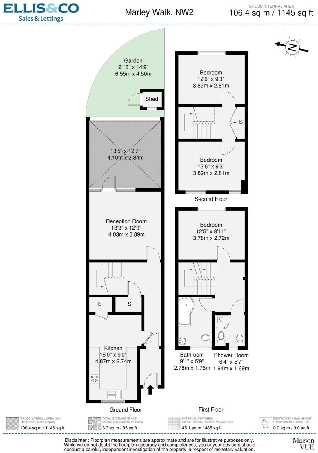 Marley Walk, Willesden Green, NW2 floorplan