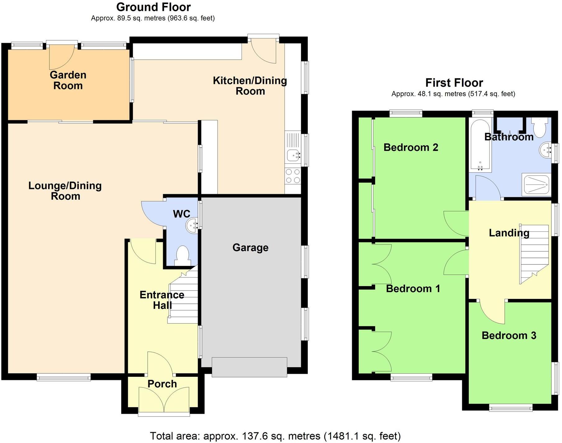 Hoylake Drive, Skegness, PE25 floorplan