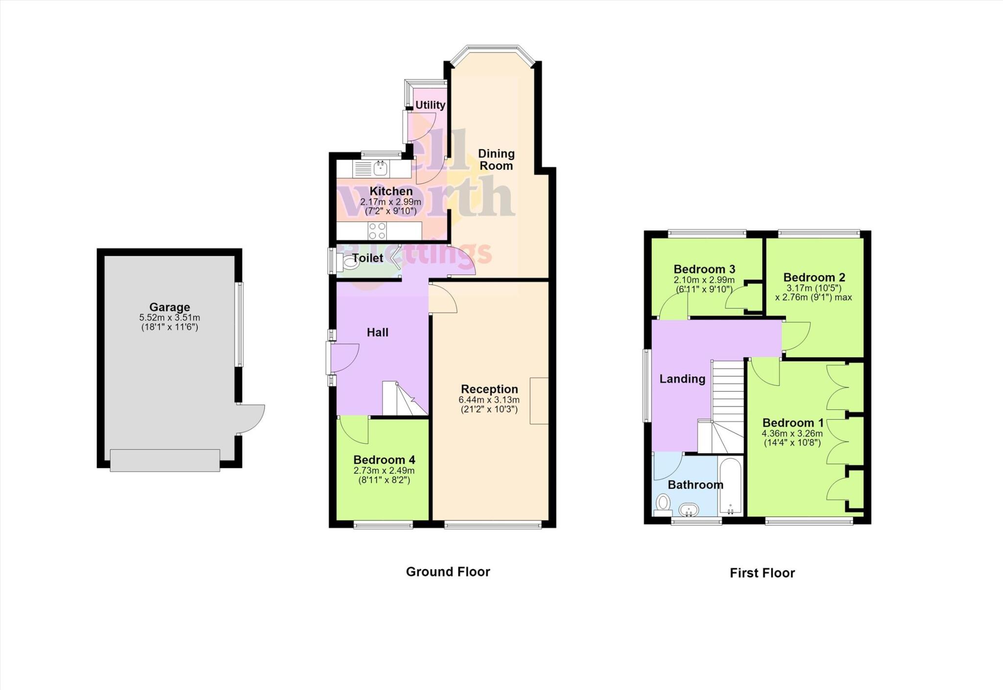New Hall Avenue North, Blackpool floorplan