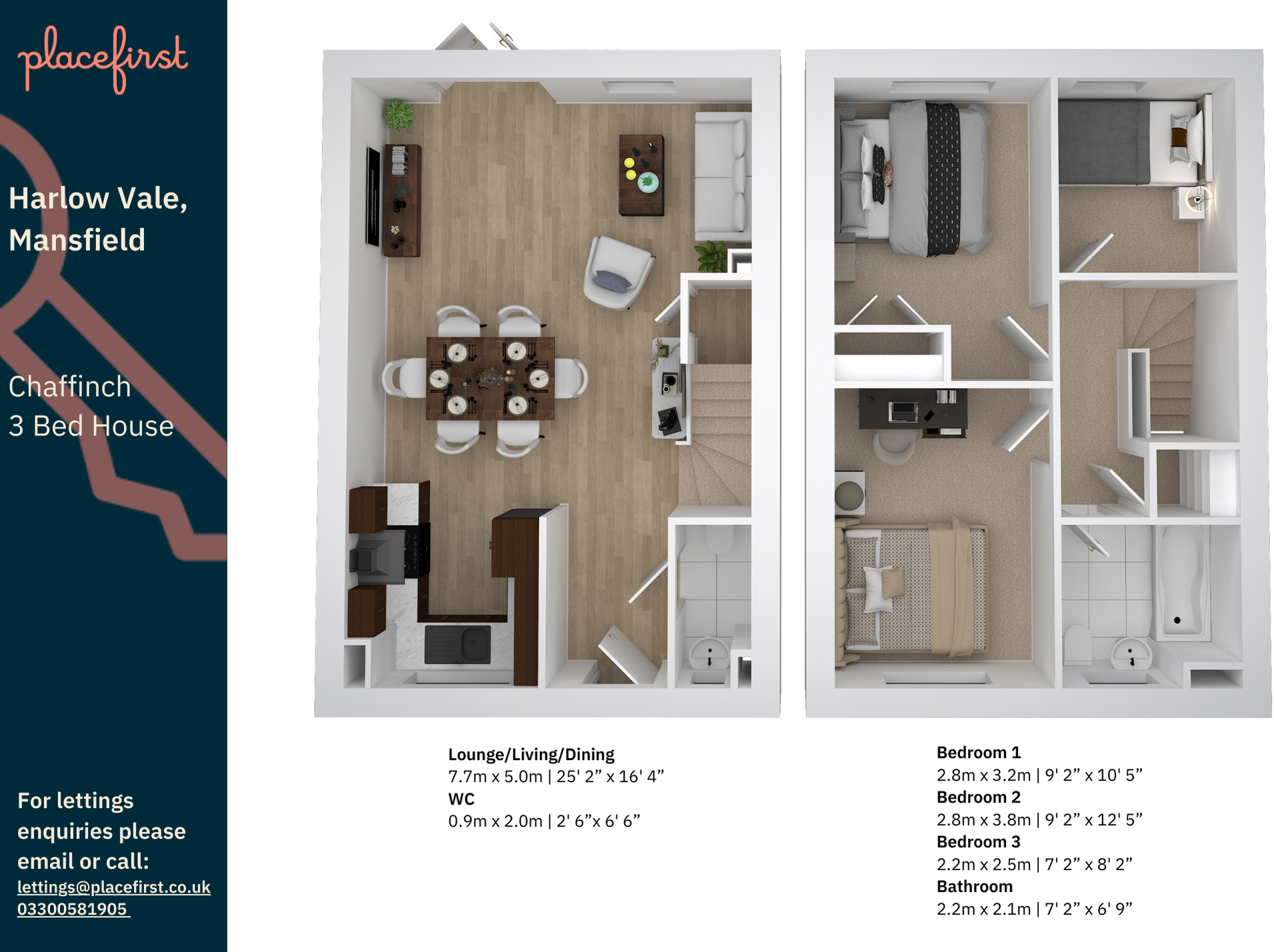 Constantine Way, Mansfield, Nottinghamshire floorplan