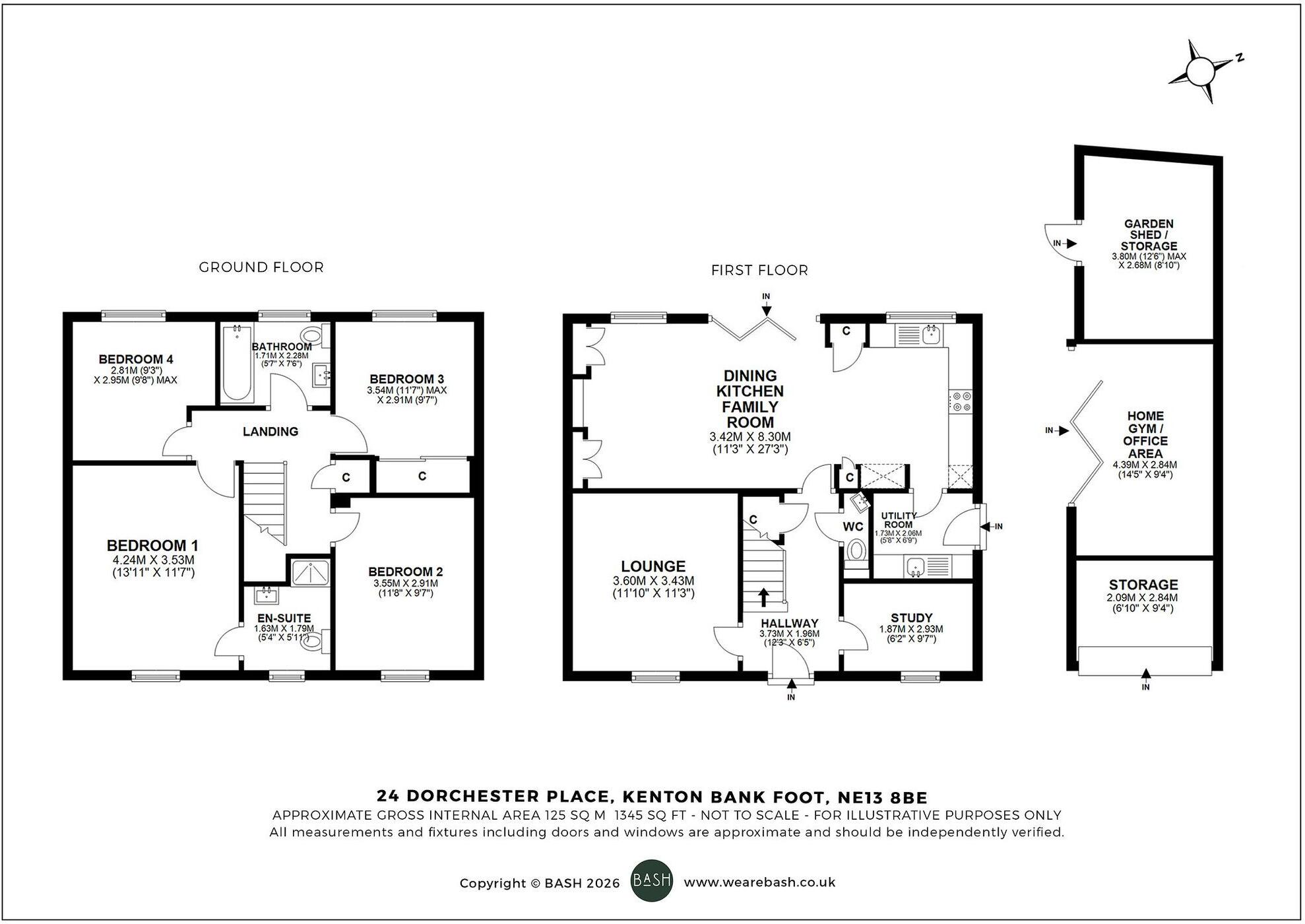 Dorchester Place, Kenton Bank Foot, NE13 floorplan