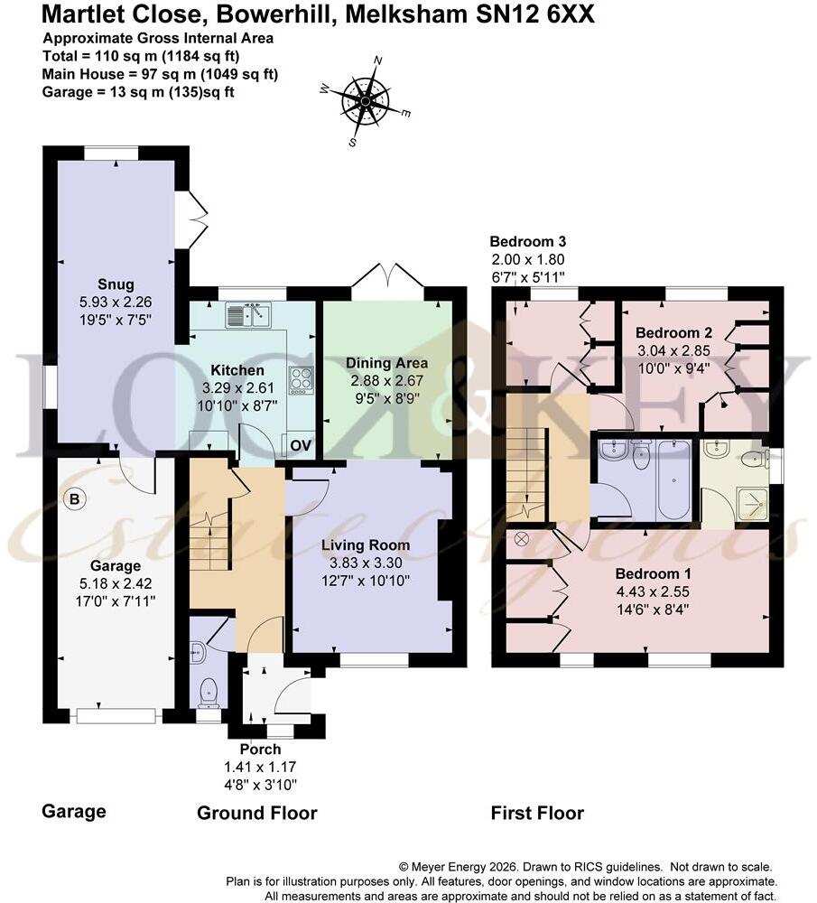 Martlet Close, Bowerhill, Melksham floorplan