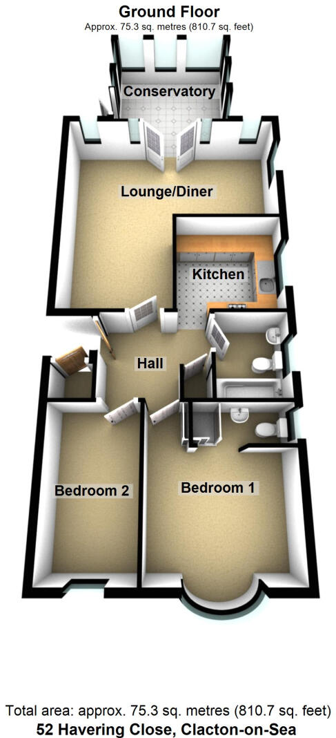 Havering Close, Clacton on Sea, CO15 floorplan