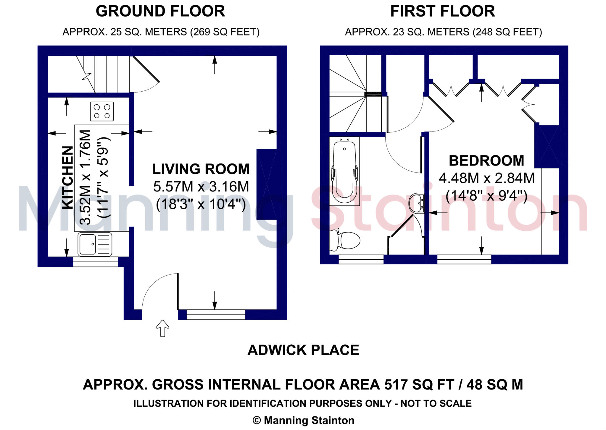 Adwick Place, Leeds, West Yorkshire floorplan
