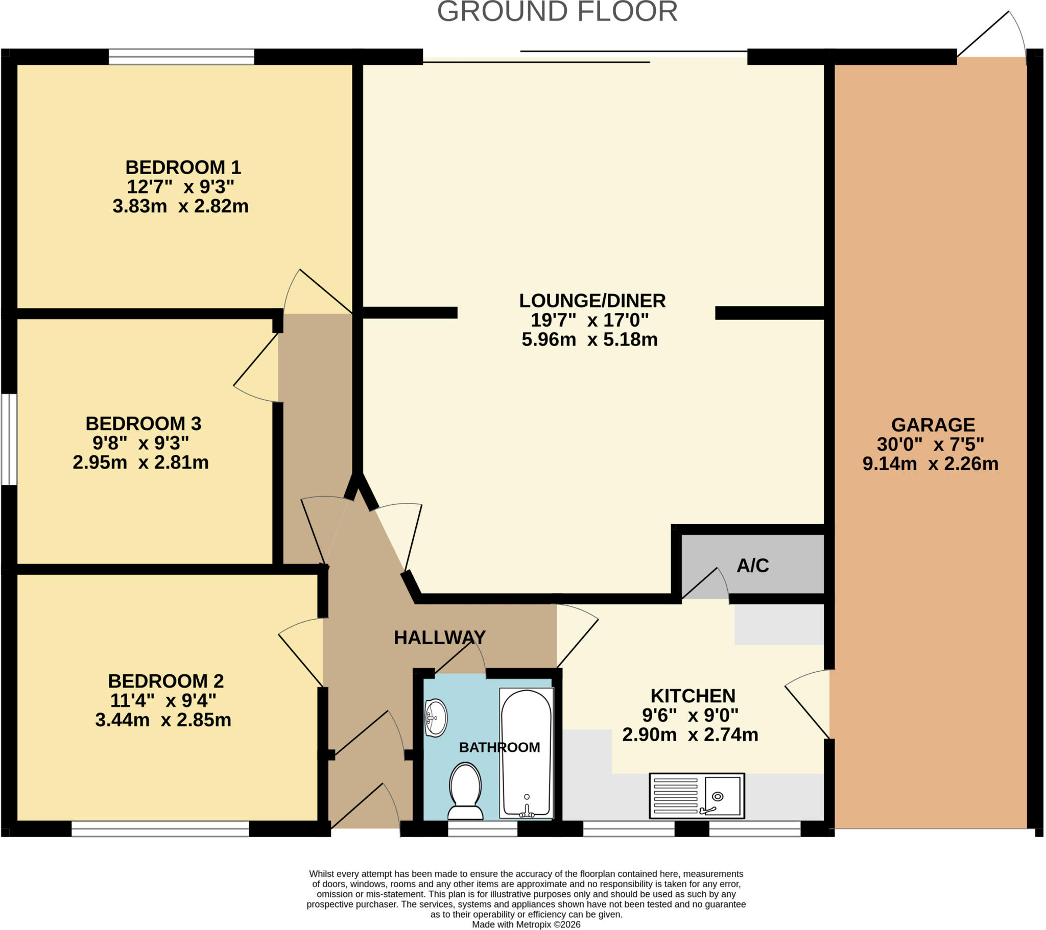 2, Chanters Hill, Barnstaple, Devon, EX32 floorplan