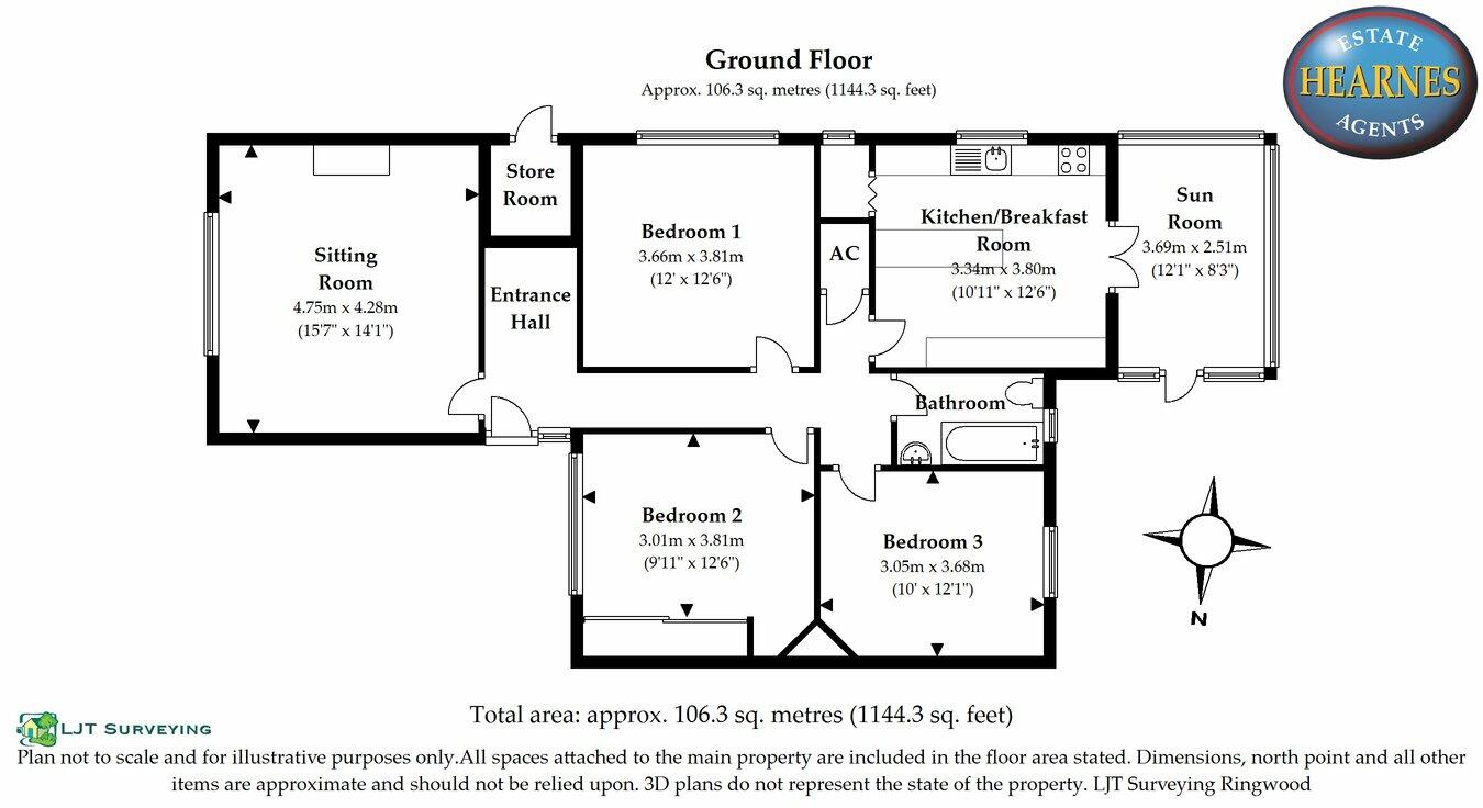 Ameysford Road, Ferndown, BH22 floorplan