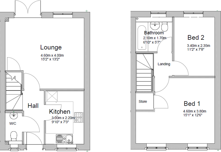 Jackson Row, Glusburn, North Yorkshire floorplan