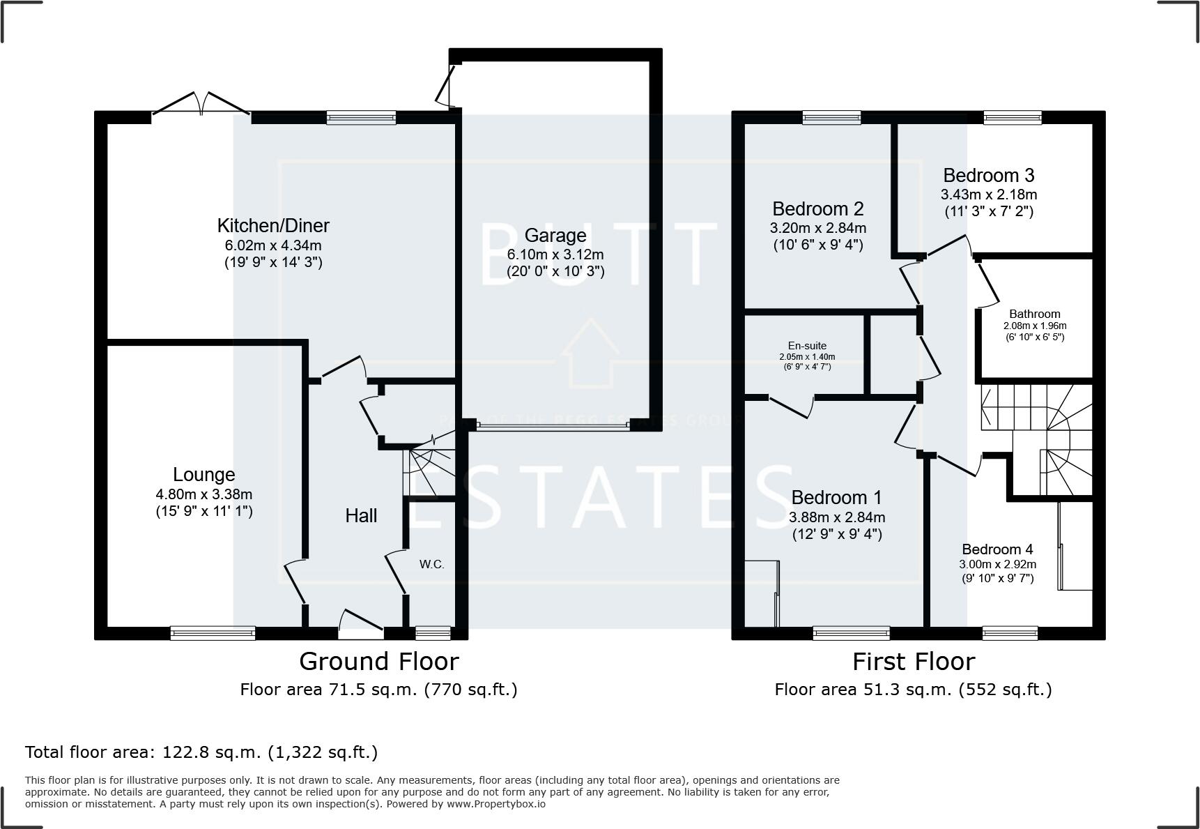 Grambrel Rise, Exeter floorplan