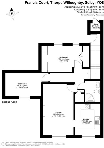 Francis Court ~Thorpe Willoughby ~ Selby floorplan