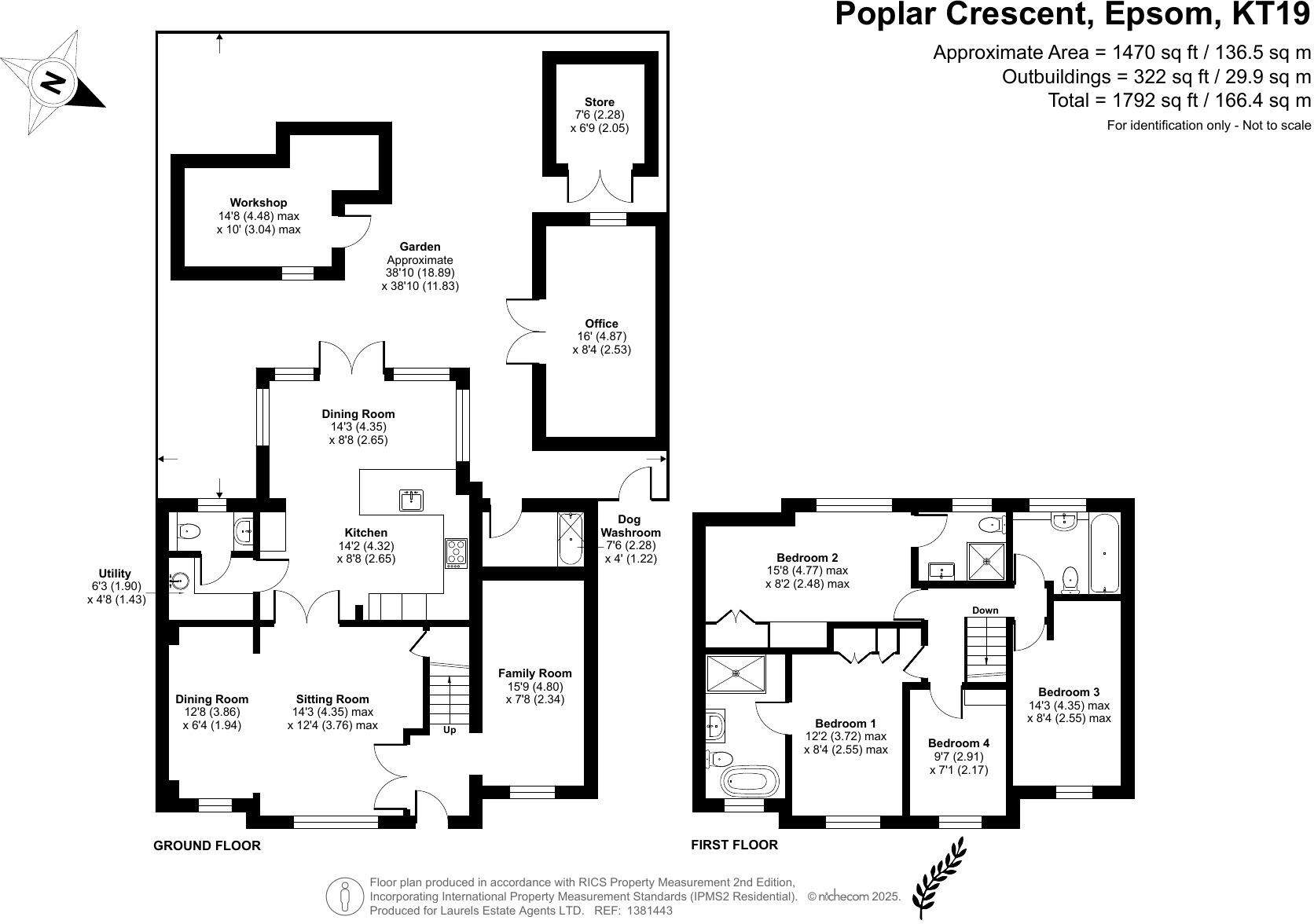 Epsom, Surrey, KT19 floorplan