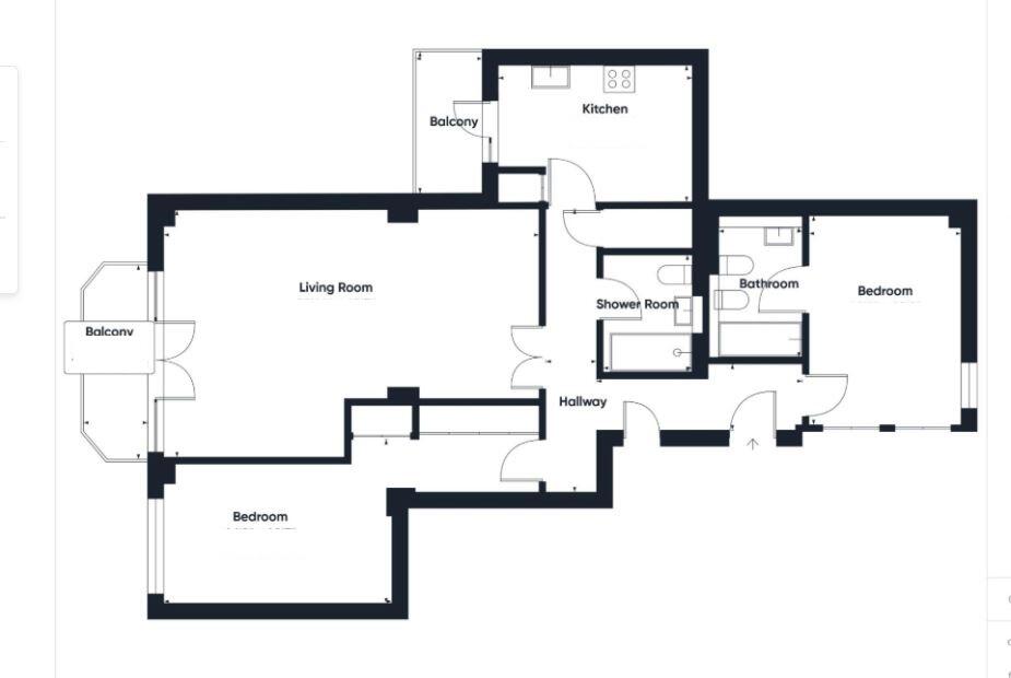 Exceptional Value, Sea View Apartment, East Cliff, Bournemouth, BH1 floorplan