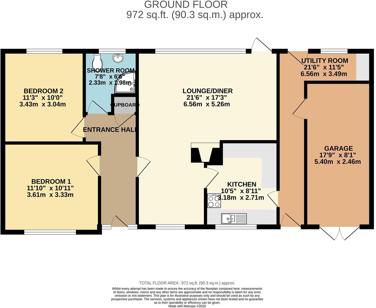 Fairfield Drive, Codsall, Wolverhampton floorplan