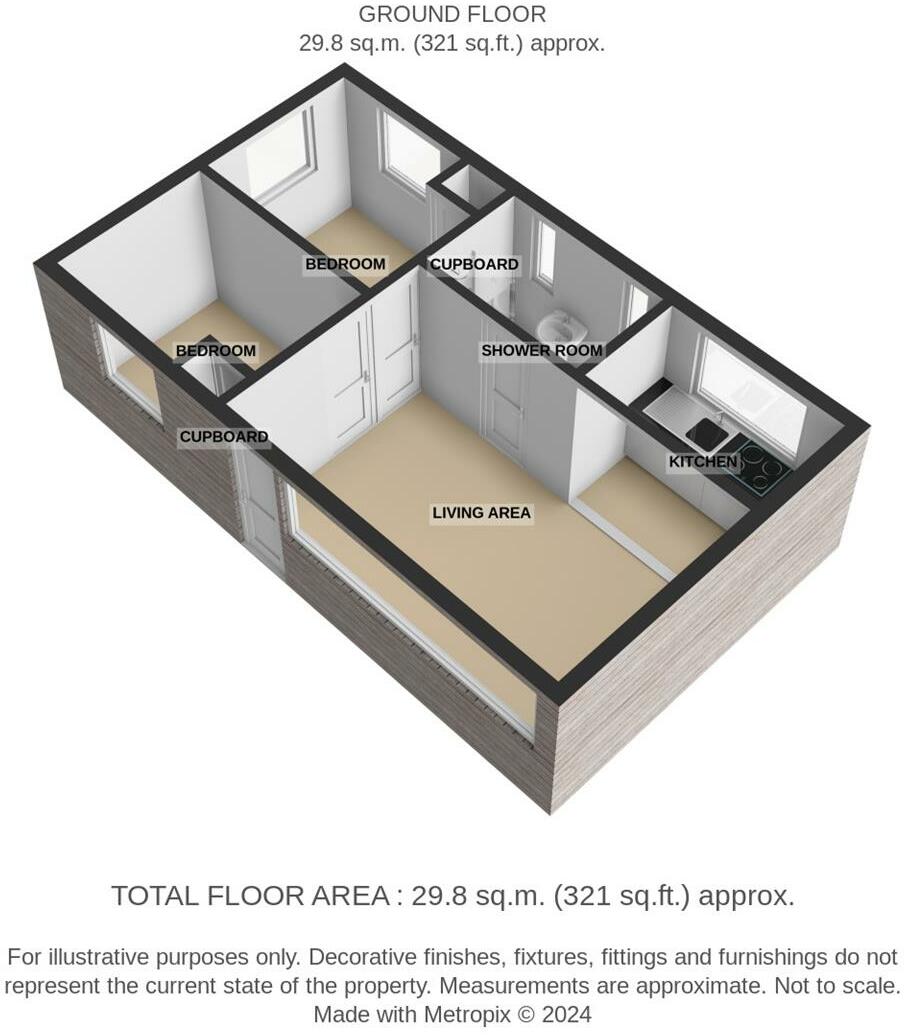 Broadside Chalet Park, Stalham NR12 floorplan