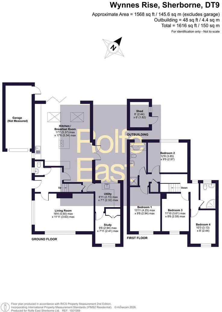 8, Wynnes Rise, Sherborne floorplan