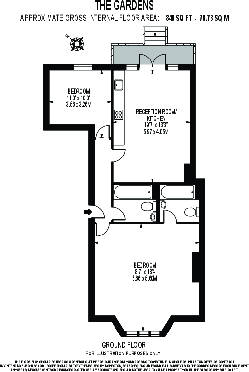 The Gardens, East Dulwich London SE22 floorplan