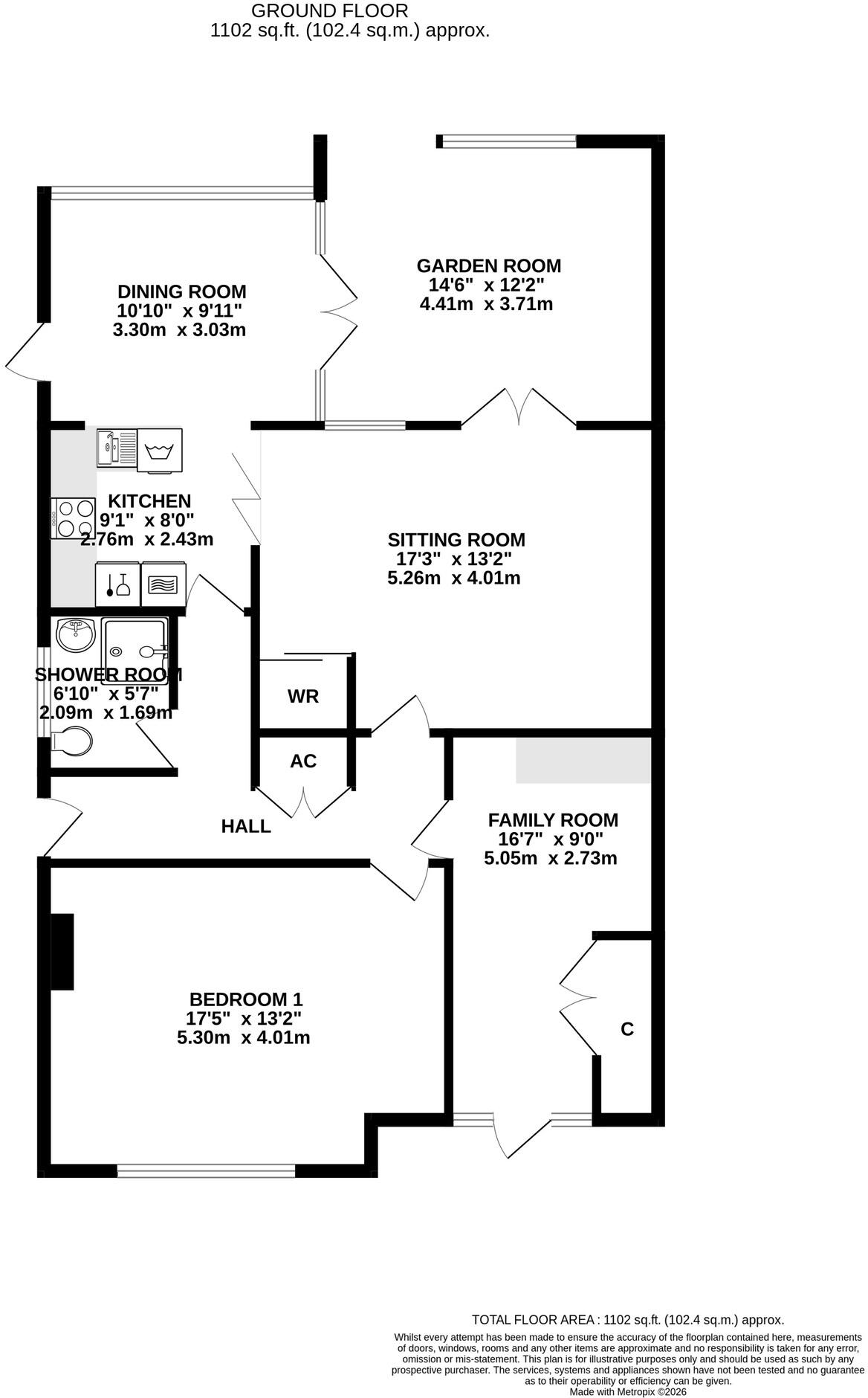 Willow Close, Huish Episcopi floorplan