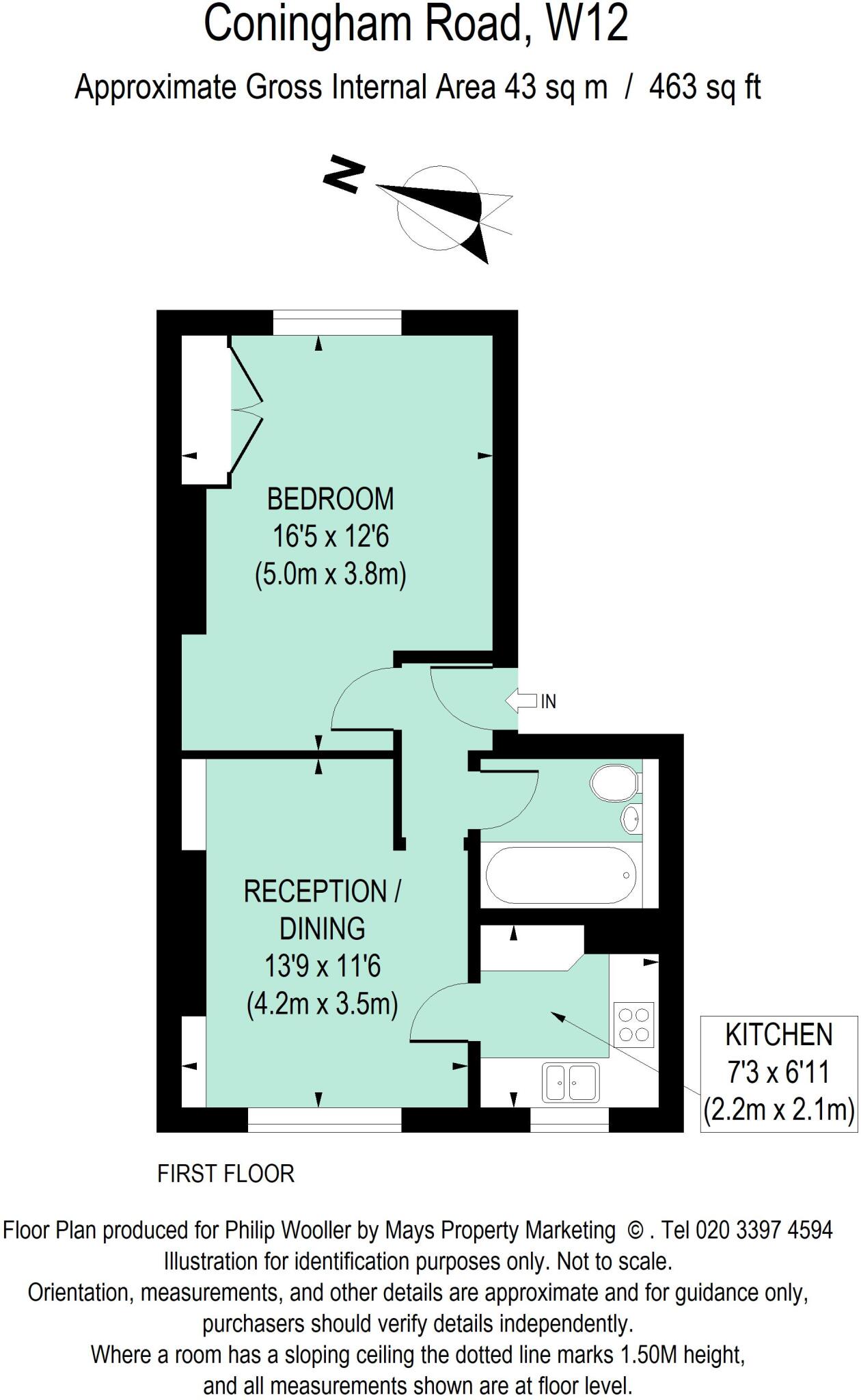 Coningham Road W12 floorplan