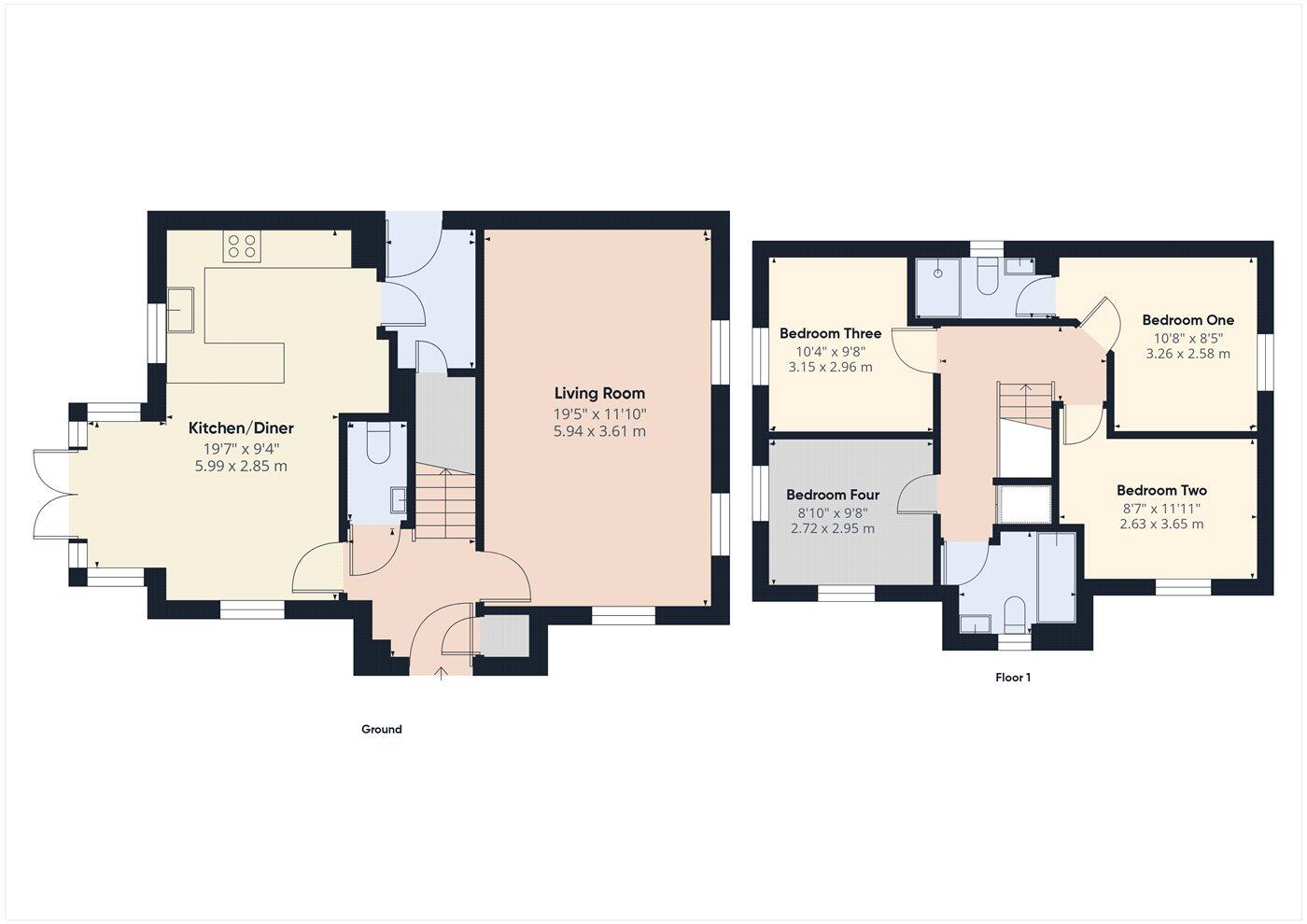 Clarissa Close, Tiverton, Devon, EX16 floorplan