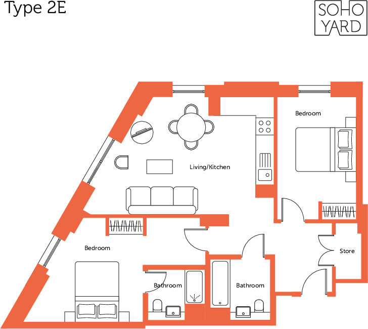 806 Haft Works, Soho Yard, Sheffield floorplan