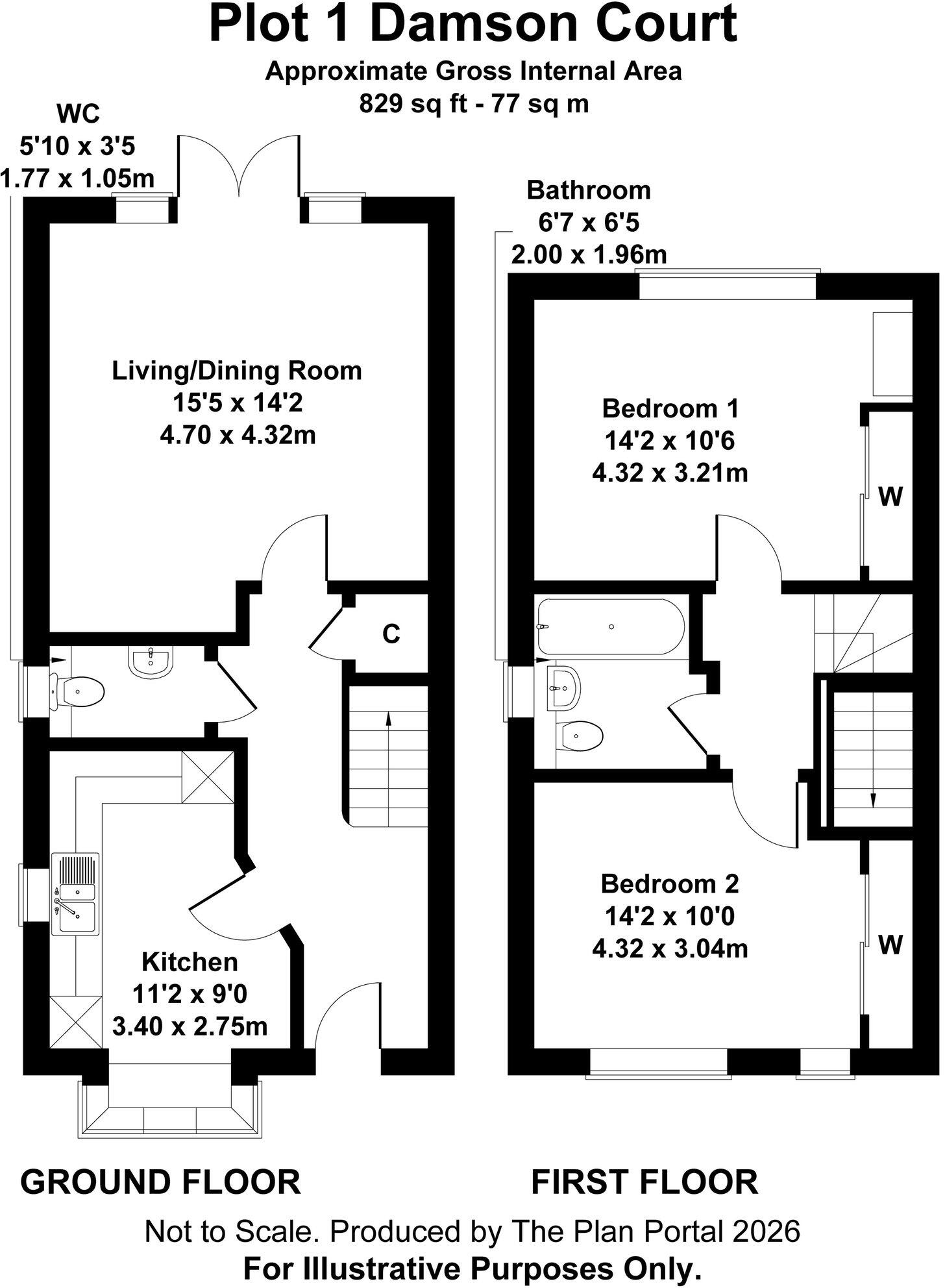 Plot 1 Colebrook Place, Leyman Close floorplan