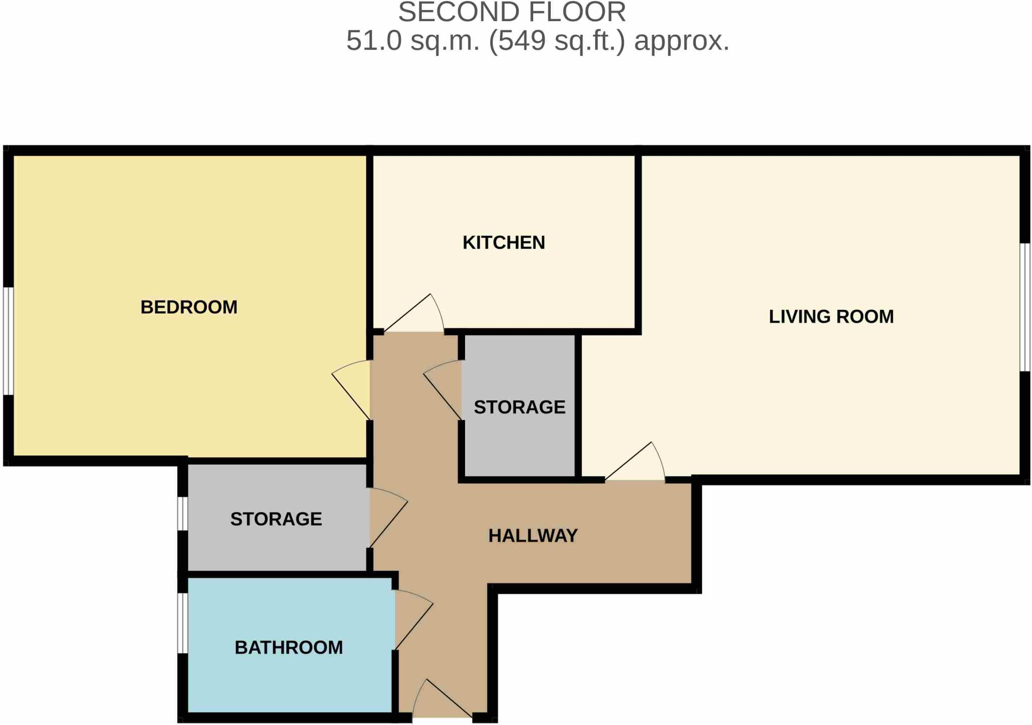 2F4, 3 Peffer Street, Edinburgh, Craigmillar EH16 4BA floorplan