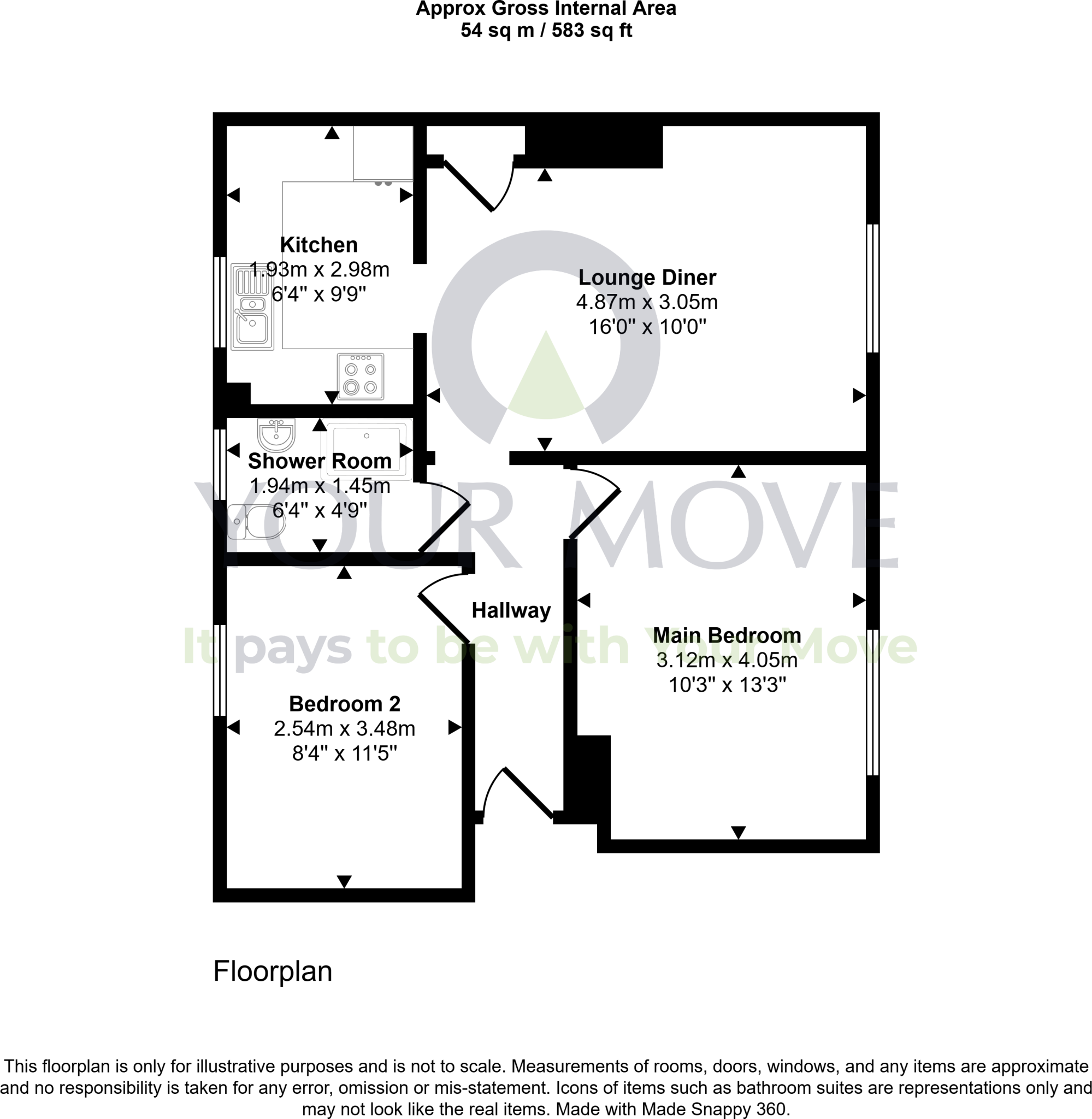 Allan Terrace, Dalkeith, Midlothian, EH22 floorplan