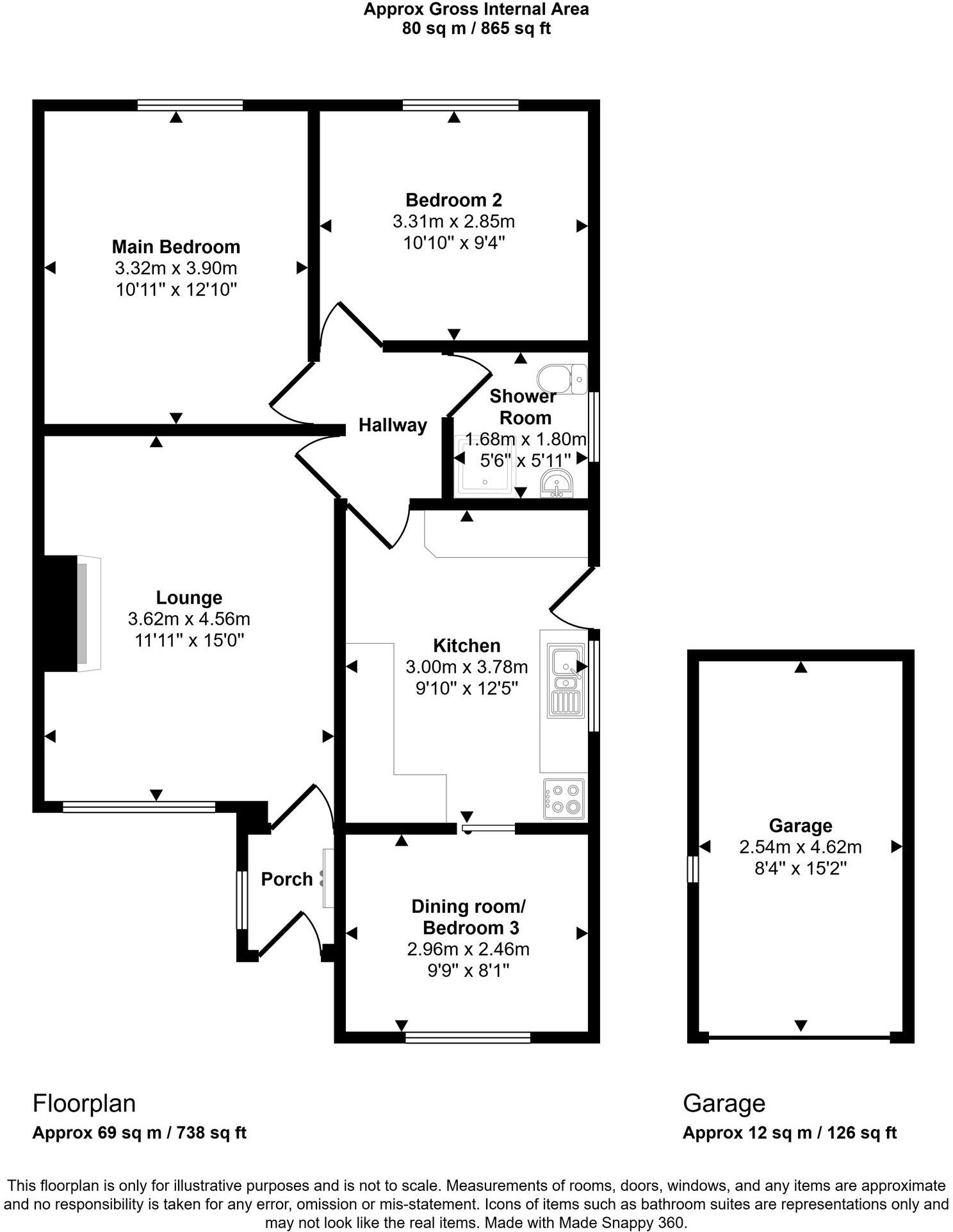 Alston Road, Wigan, WN2 floorplan